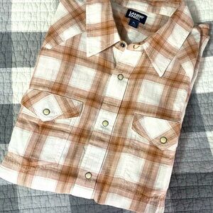 NWOT Lands End Western Shirt